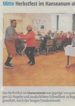 Herbstfest im Hanseanum ohne Corona-Blues