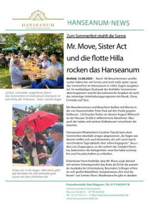 Mr. Move, Sister Act und die flotte Hilla rocken das Hanseanum
